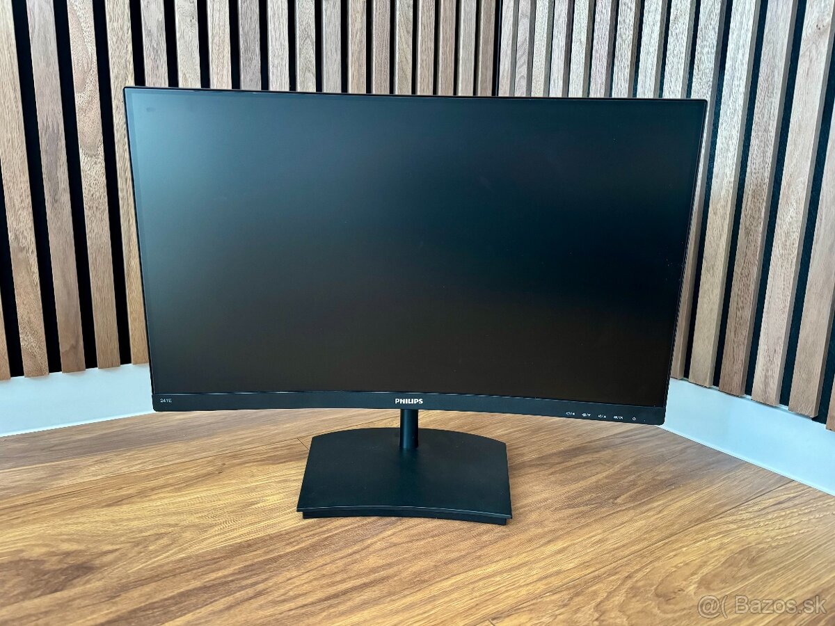Philips 241E 24" Zaoblený, prehnutý