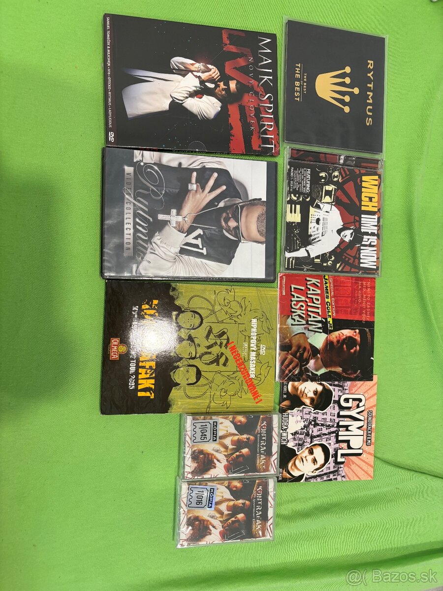 Predam tieto cd/dvd/kazety
