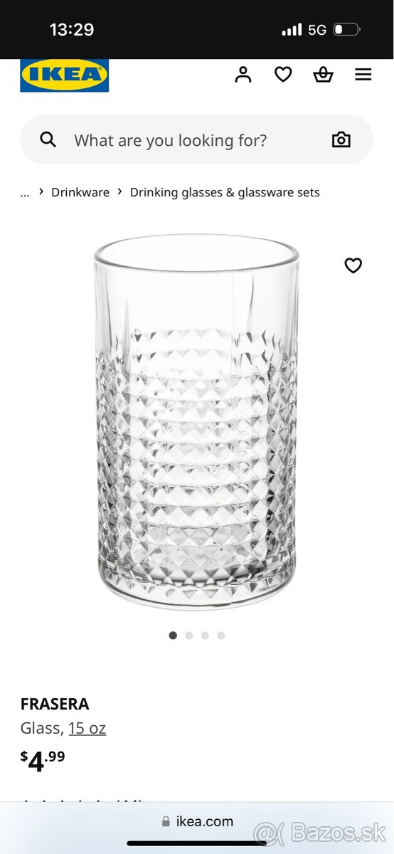 KÚPIM poháre IKEA