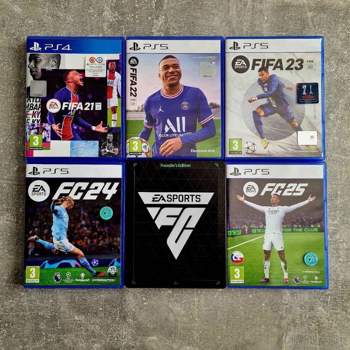 Kolekcia hier FIFA 21 - 25 (PS4/PS5) - Rožňava