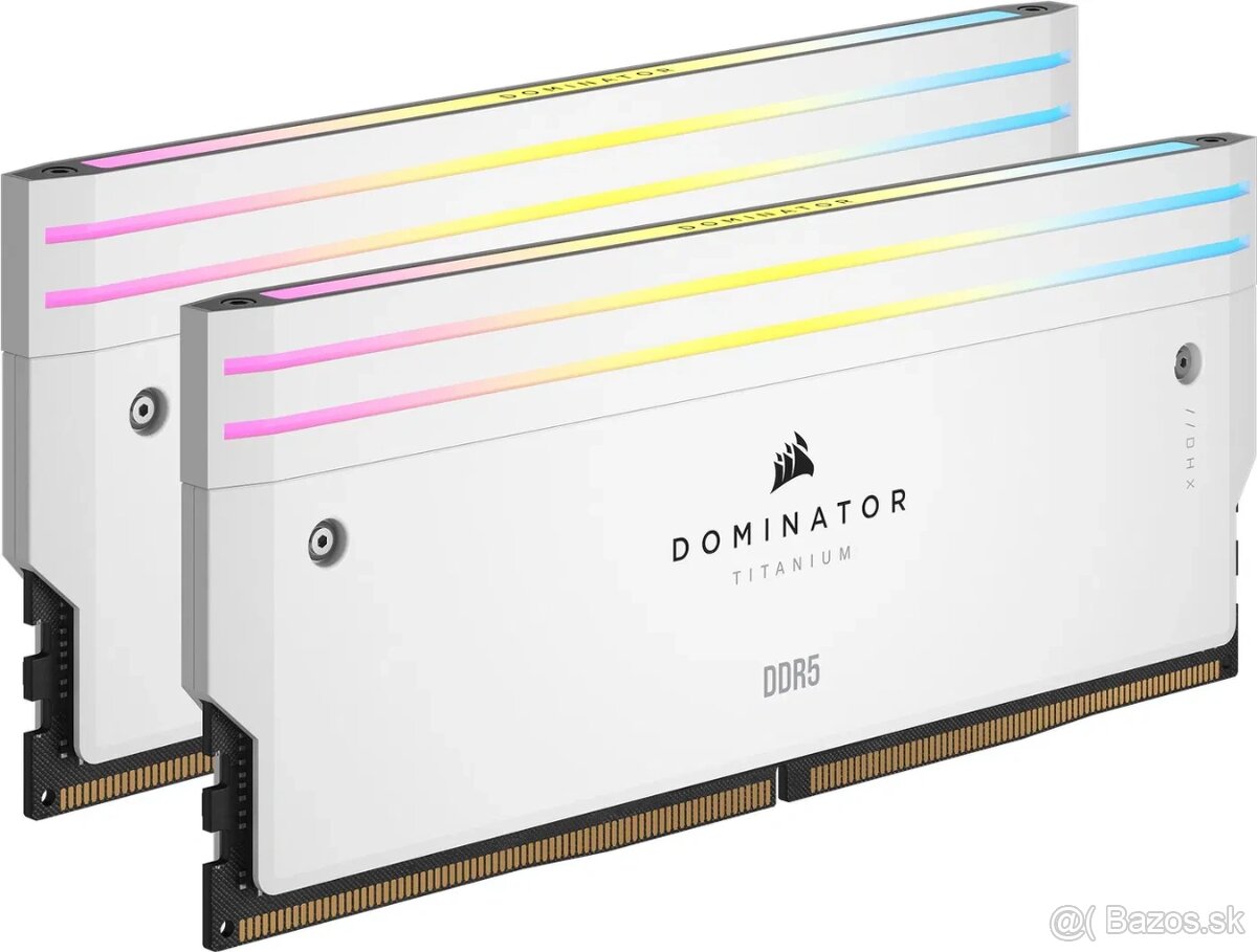 Corsair DDR5 7200 MT/s CL36 Dominator Titanium White XMP