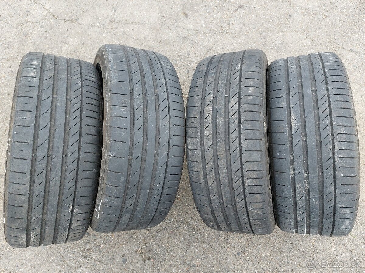 Predám 4ks letne pneumatiky Continental 225/45 r18