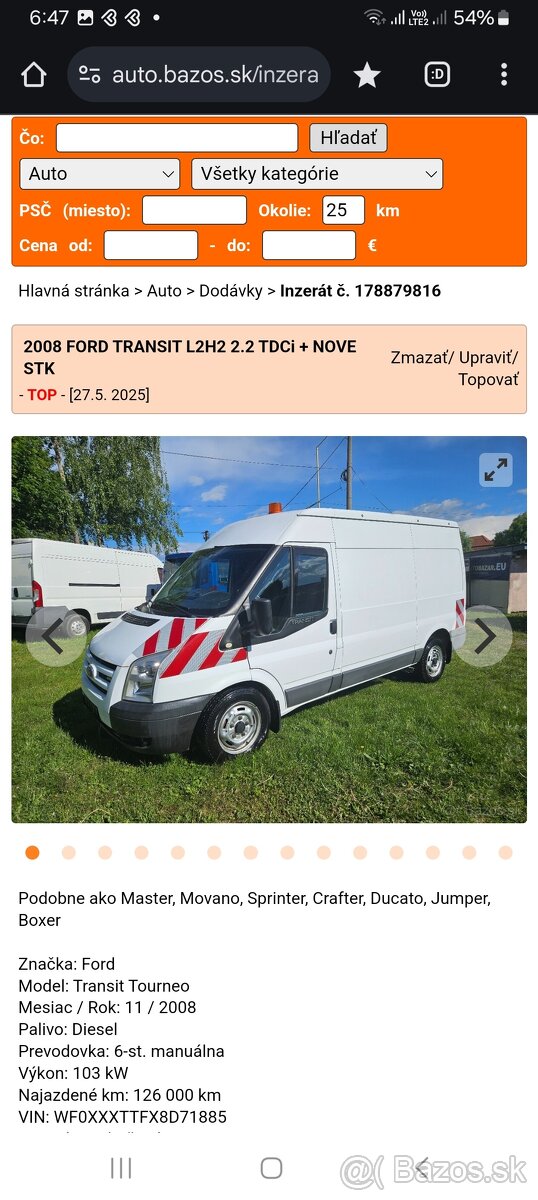 Ford Transit 2.2tdci 103kw