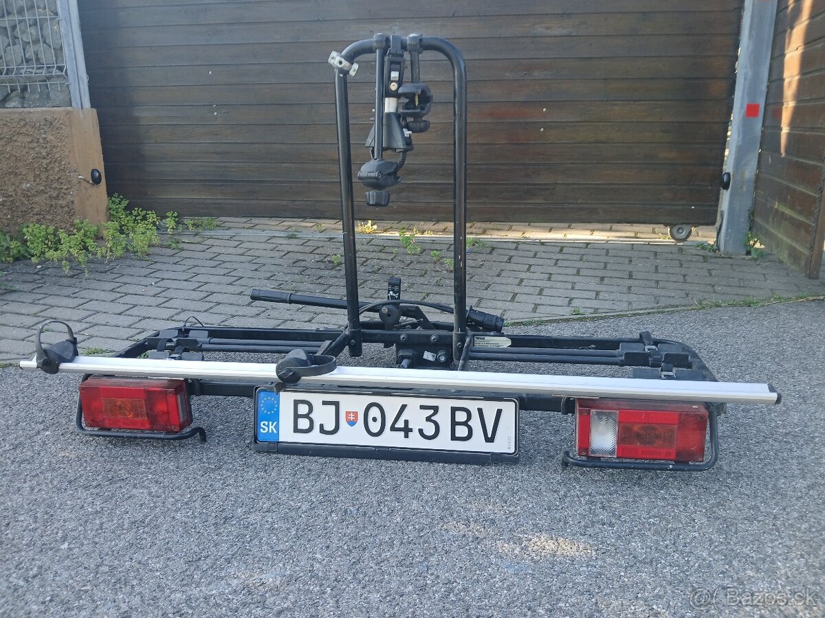 Nosič na bycikle na guľu Thule.