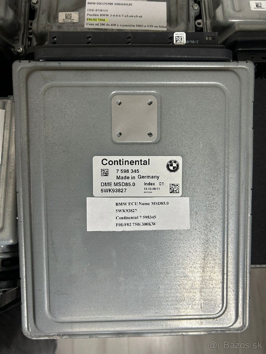 BMW DME MSD85.0 Čo ti ental 7 598 345