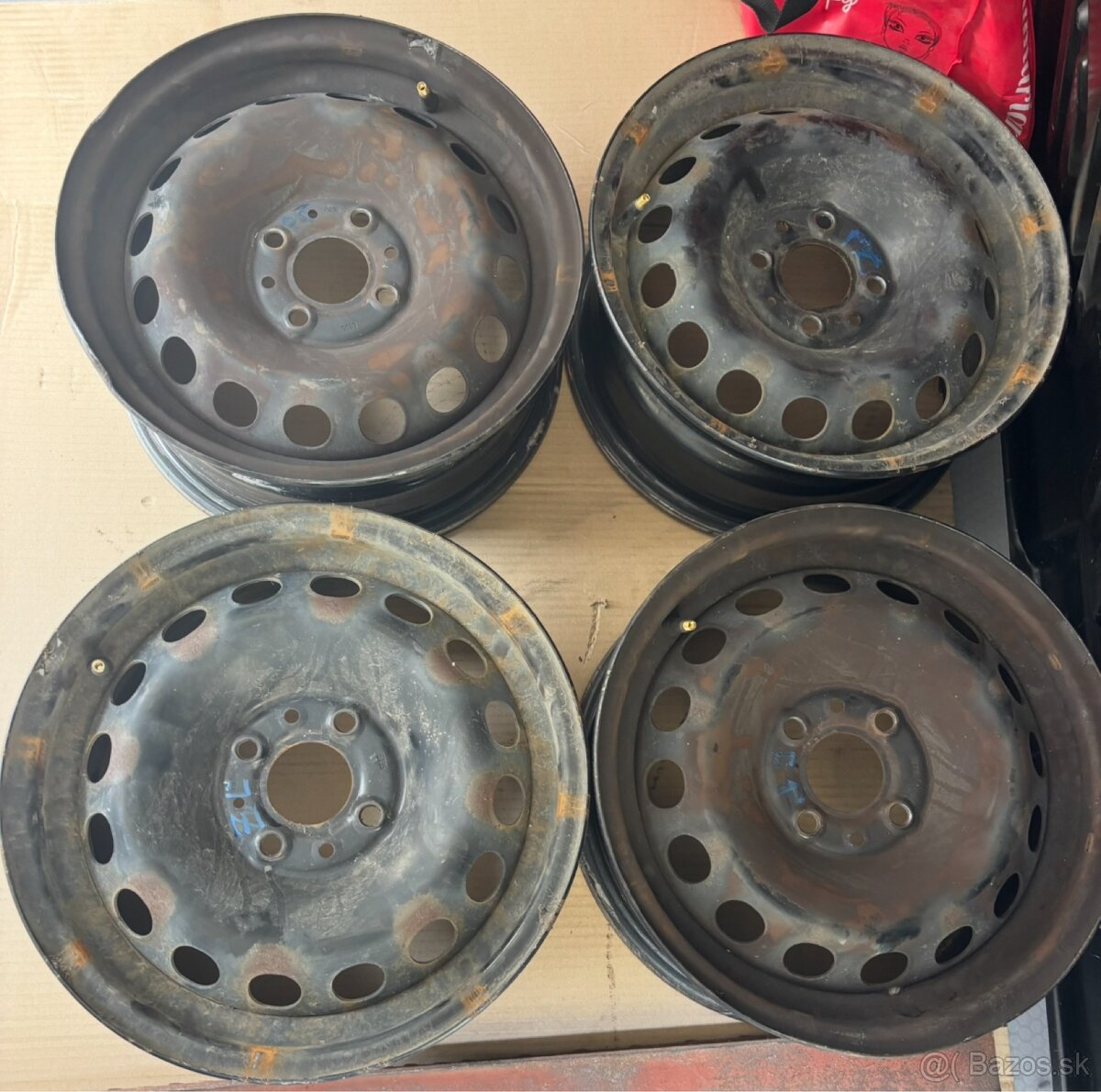 Plechové disky 4x98 Fiat Panda