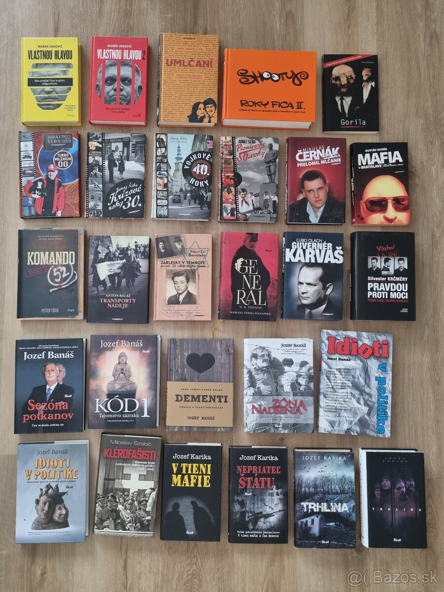 Knihy o politike, Slovensku, Banáš, Karika a iné