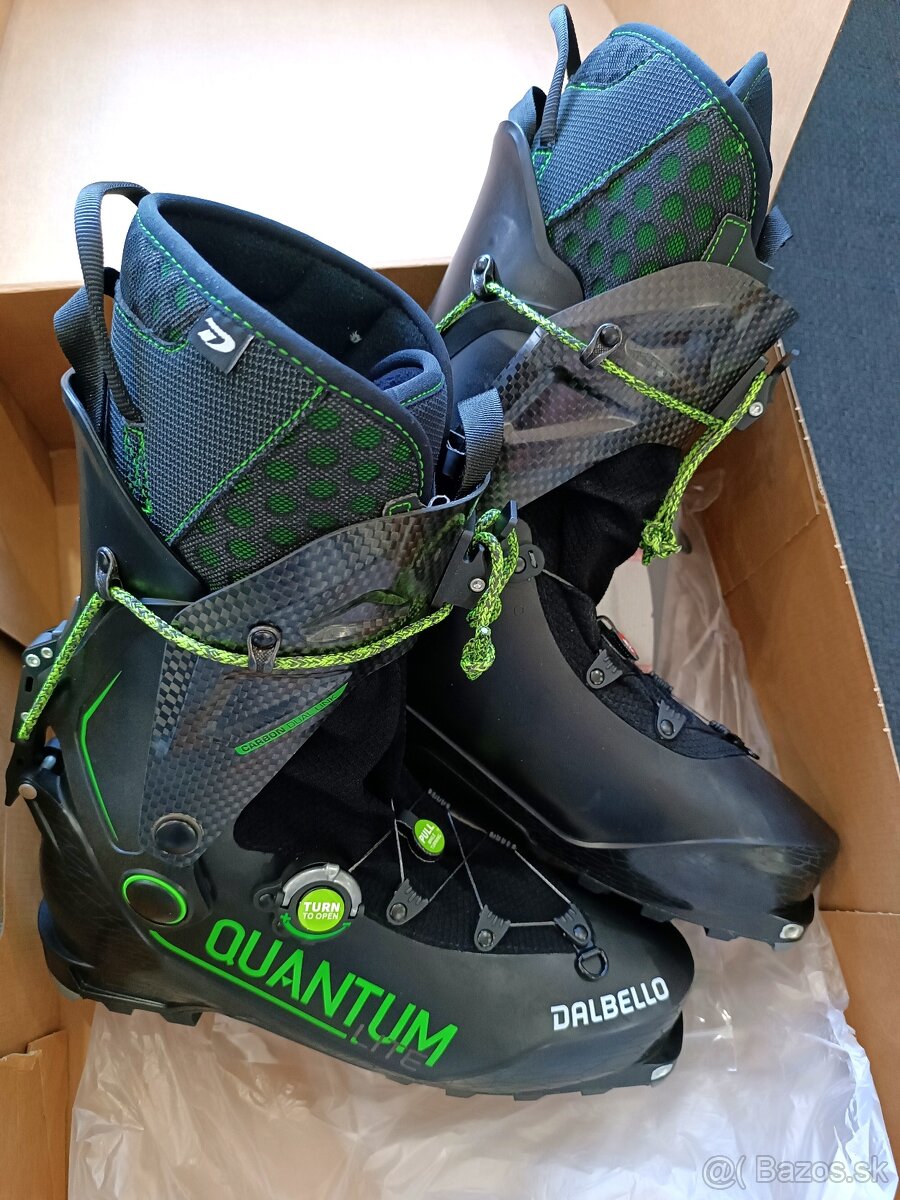 SKIALPOVÉ LYŽIARKY DALBELLO QUANTUM LITE UNI BLACK CARBON 29