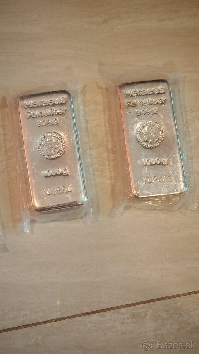 Strieborné tehličky 1kg