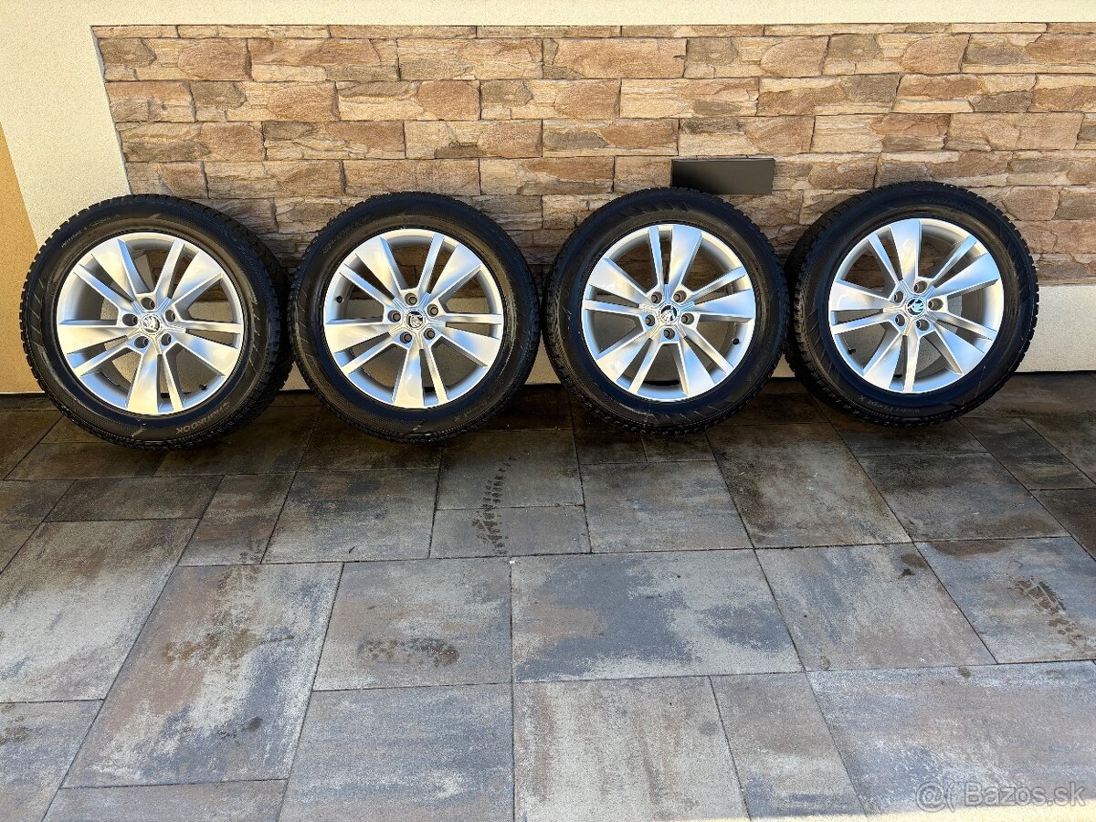 ZIMNÁ SADA SKODA 5x112 R18 + ZIMNÉ PNEU 235/55 R18