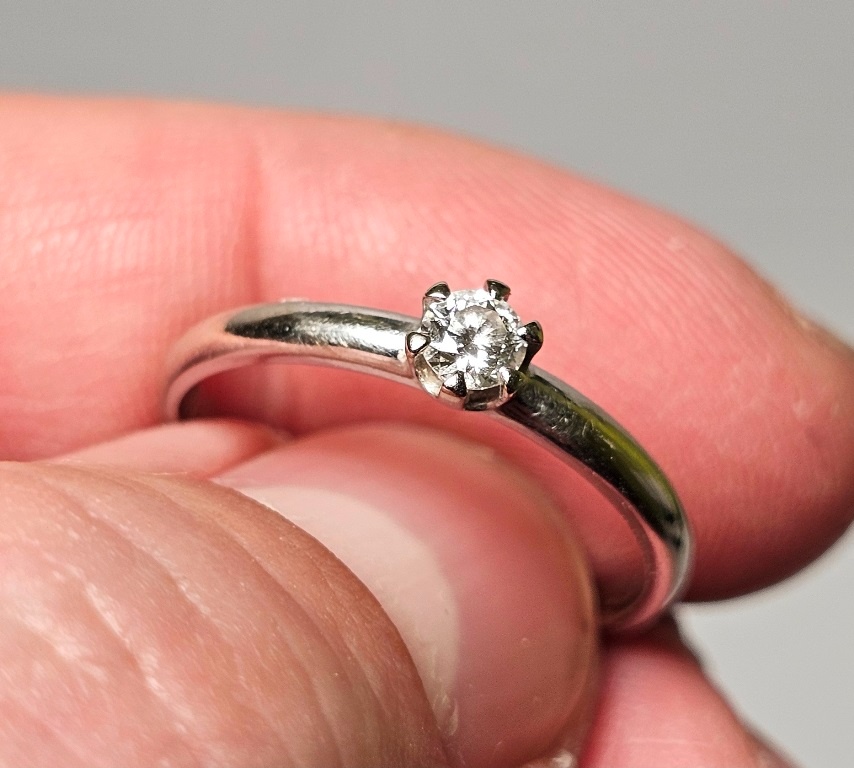 14k zlatý prsteň 0,20ct ✨✨✨