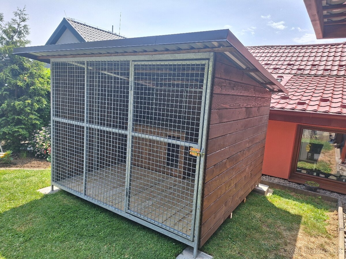 Koterec, voliera pre psa, priveziem