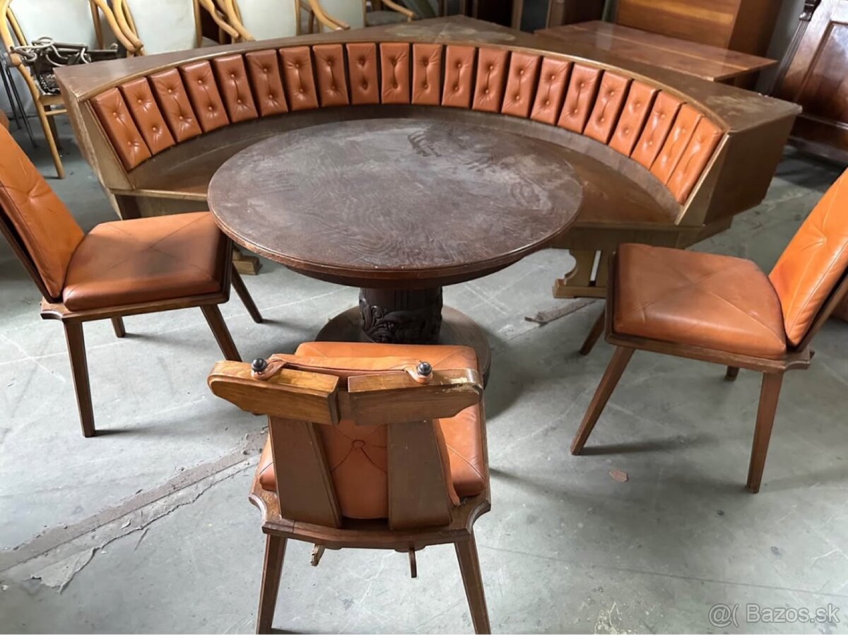 Štýlová Rohová drevená lavica