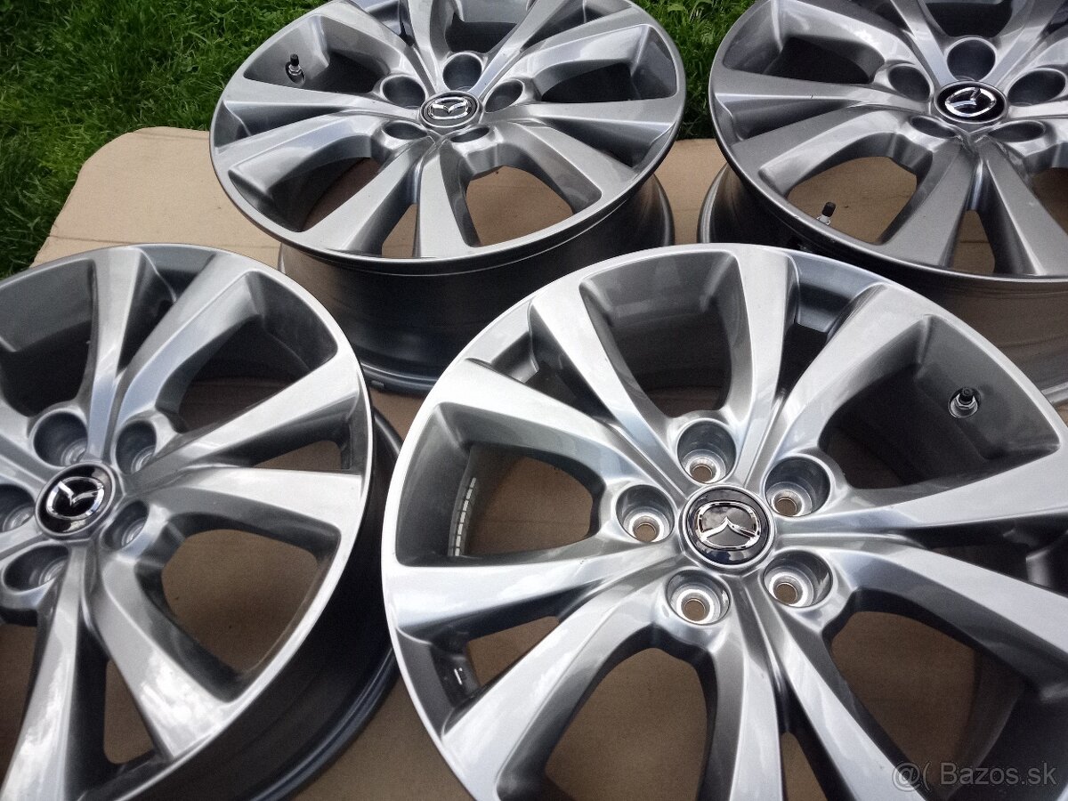 MAZDA 18" 5x114,3 Snímače TPMS ORIG.HLINÍKOVÉ DISKY+KIA,