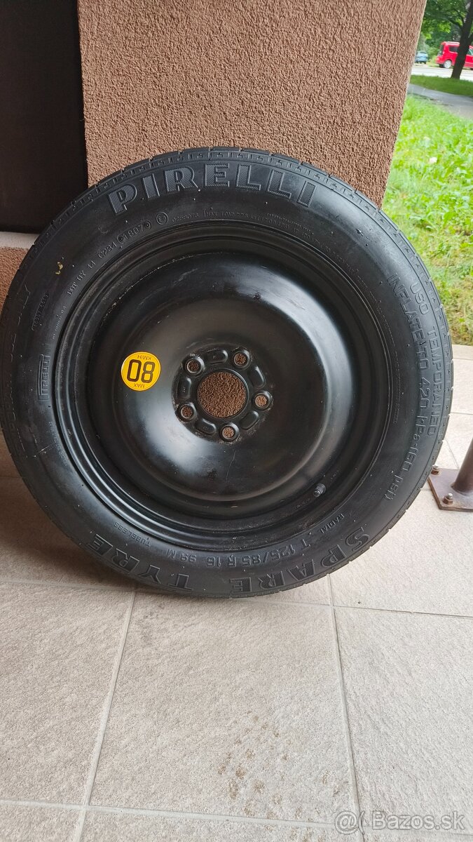 Rezerva / Dojazdové koleso PIRELLI 125/85 r16