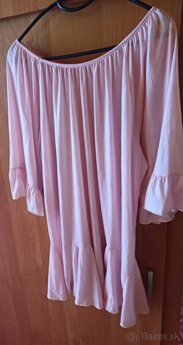 Ružová tunika pre moletky xxxl