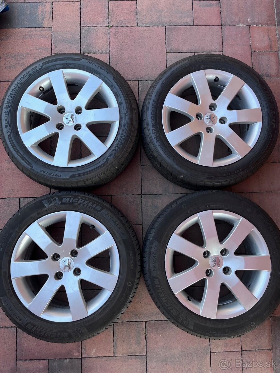 Orig. hliníkové disky Peugeot R16, 4x108