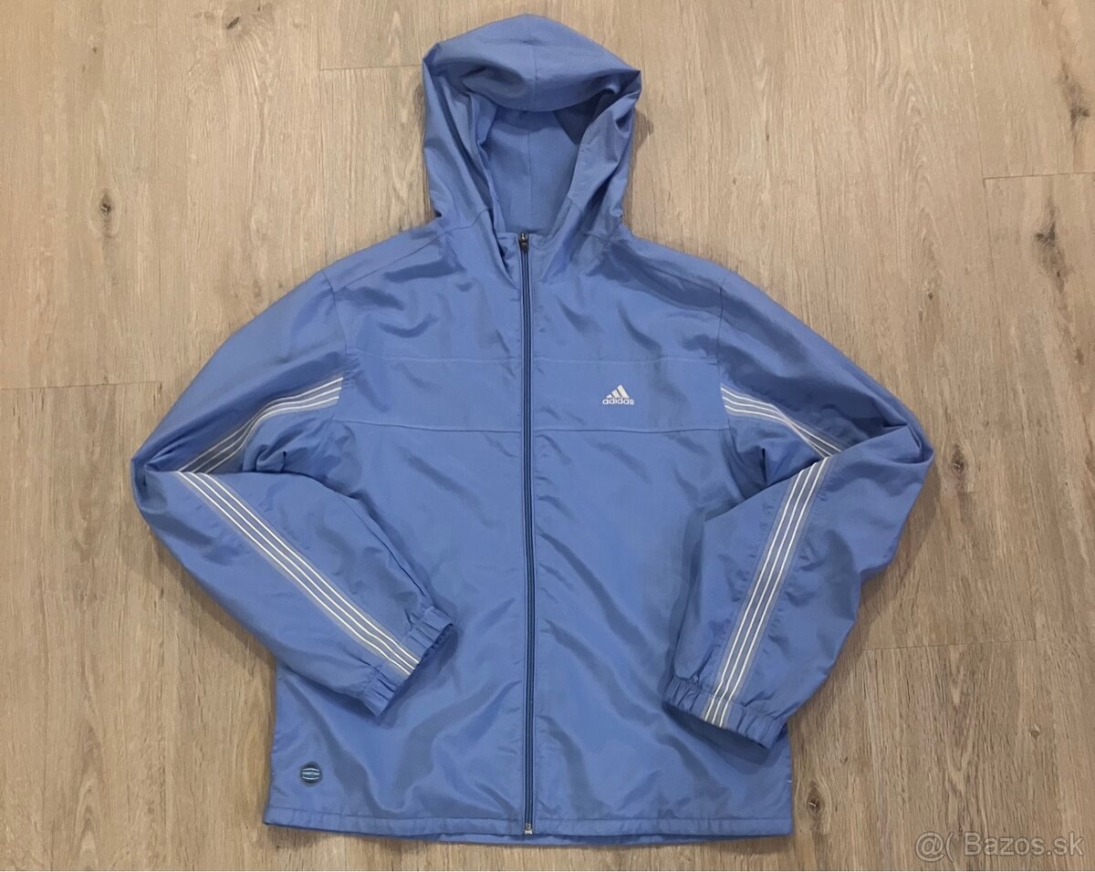 Modrá vetrovka Adidas z 90. rokov
