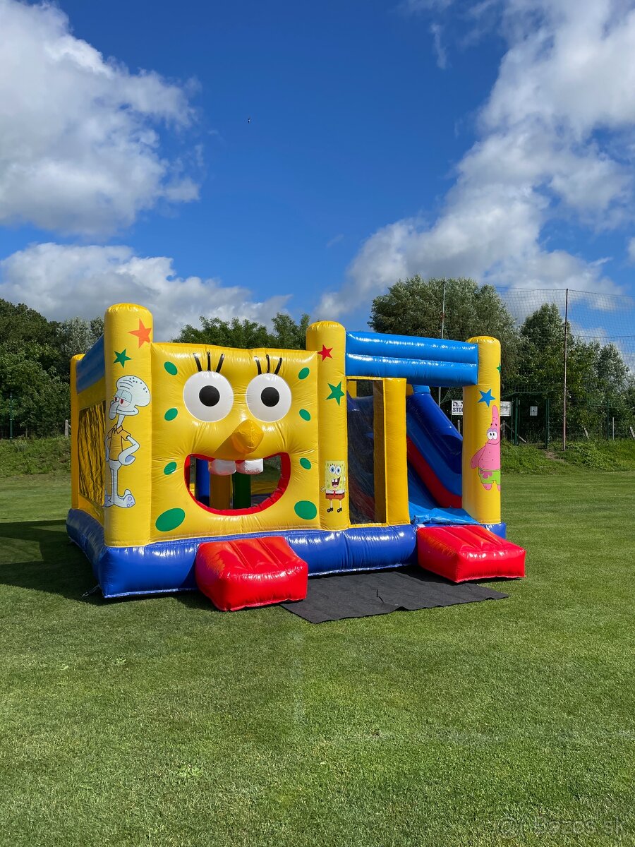 Skákací hrad Sponge Bob 5x4x3 metre