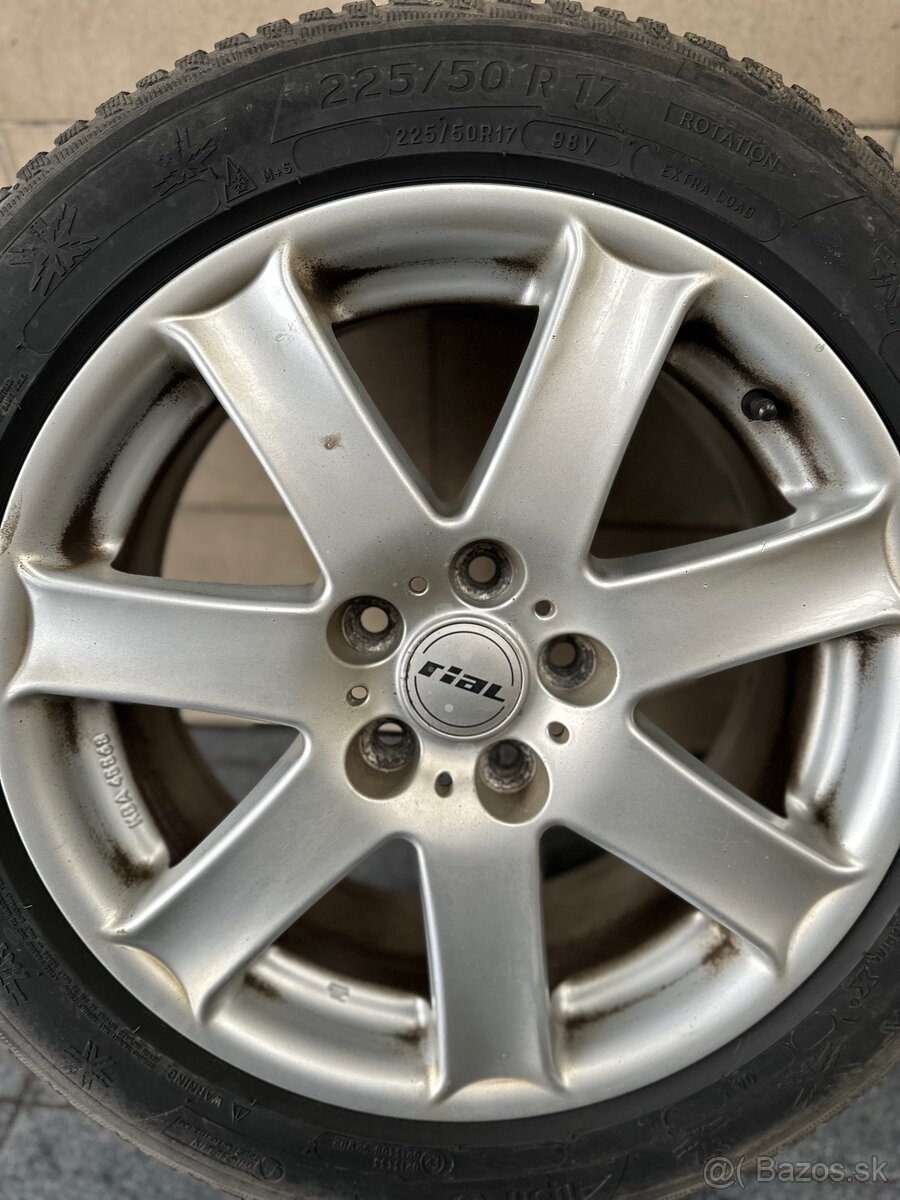 Predám alu disky Rial 7.5Jx17H2 ET48 – 5x112