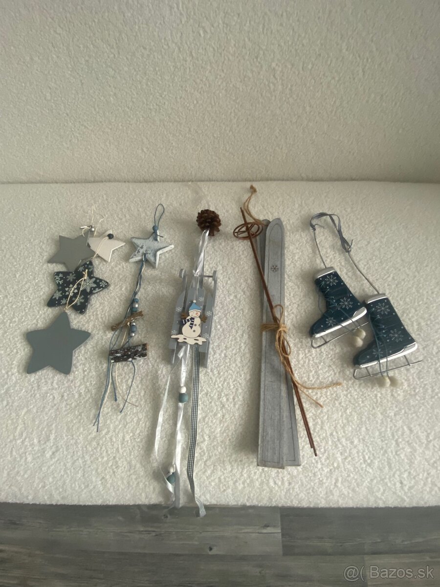 Vianočné - zimné drevené dekorácie