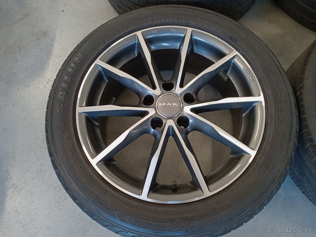 Predam letne ALU 5x112 R17 7,5J ET30 MAK AUDI SHARAN ALHAMBR