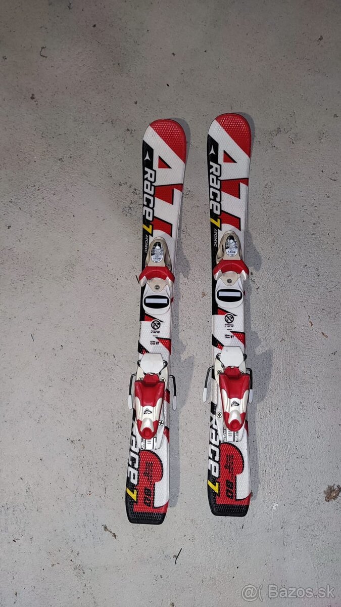 Lyže Atomic race 7 80 cm + lyžiarky