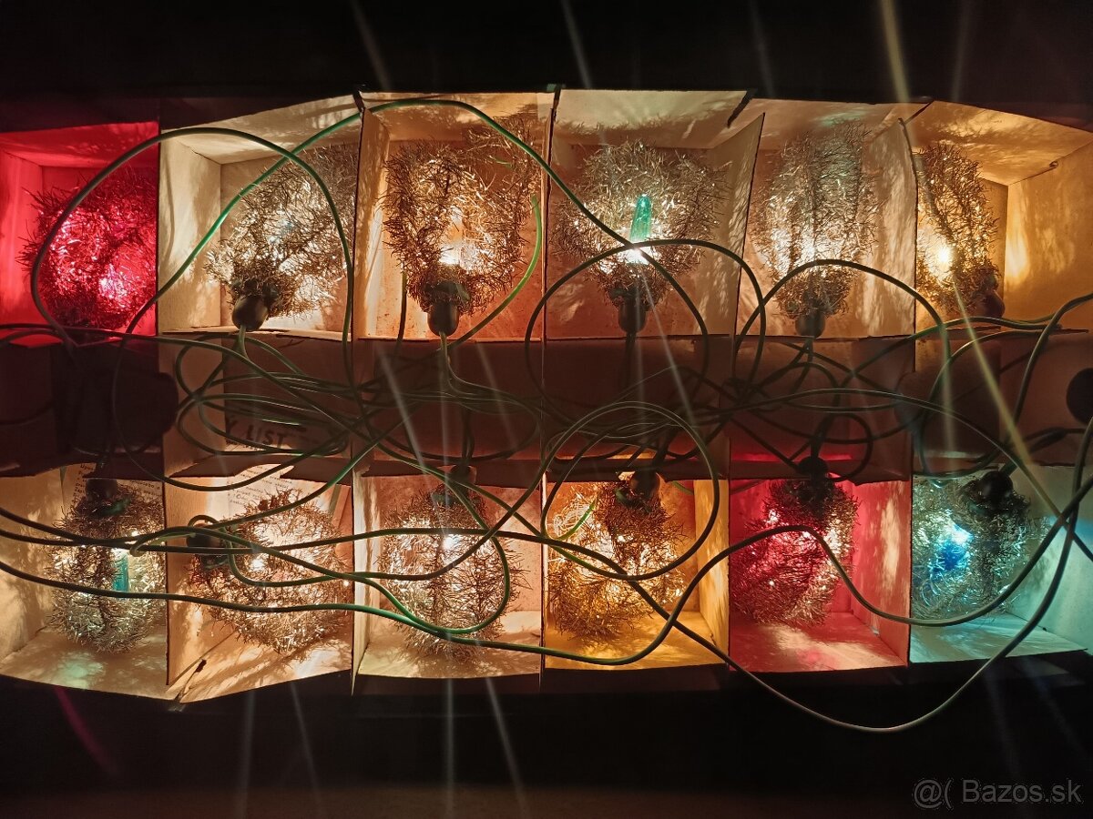 Retro vianočné svetielka