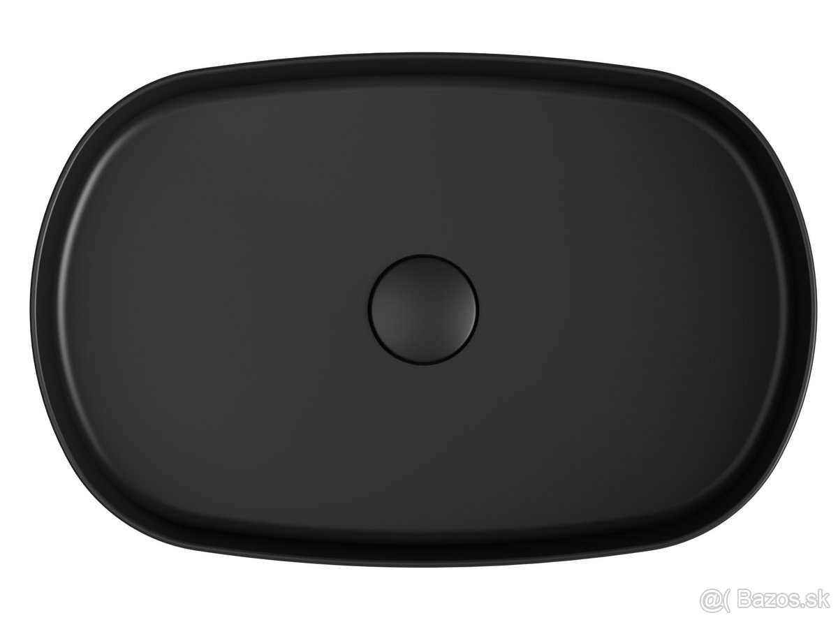 Keramické umývadlo na dosku Infinity - čierne