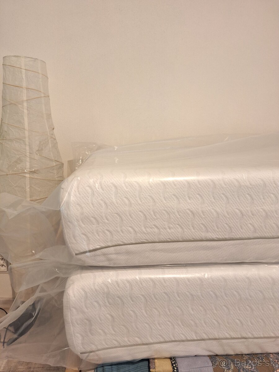 2 ks nové matrace s pamätovou penou 90x200x22