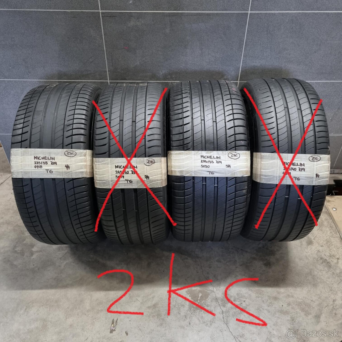 Letné pneumatiky 275/35 R19 MICHELIN DOT0118