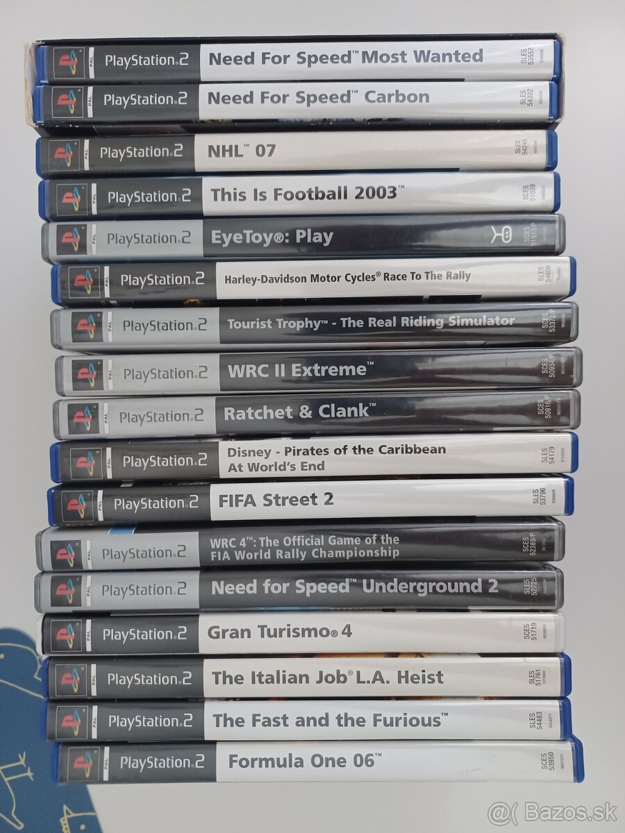 Predám originálne hry na PS2 + kameru Eye Toy.