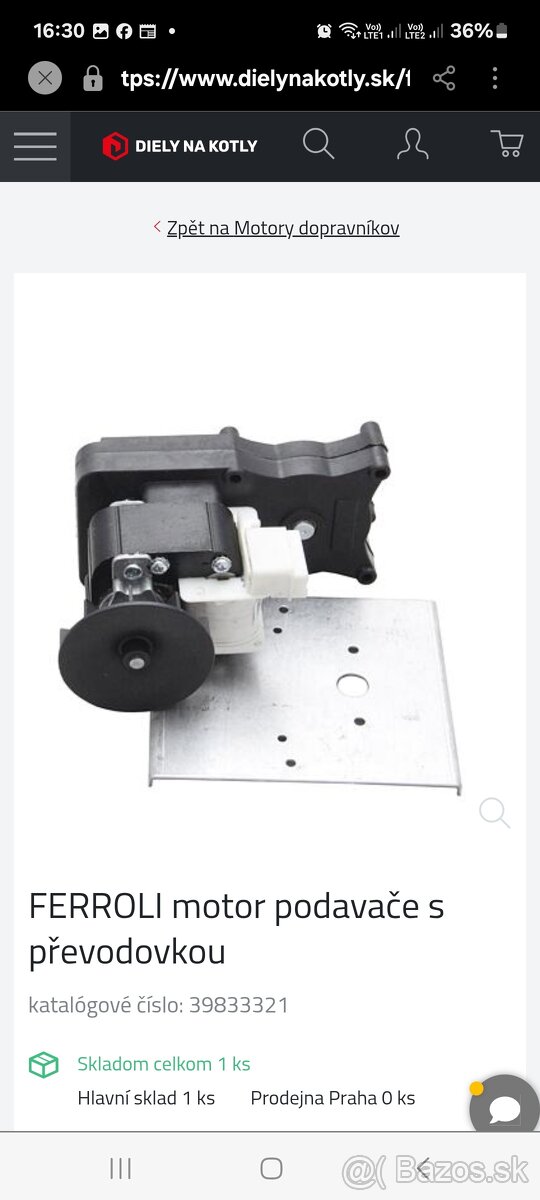 Podávač s prevodovkou