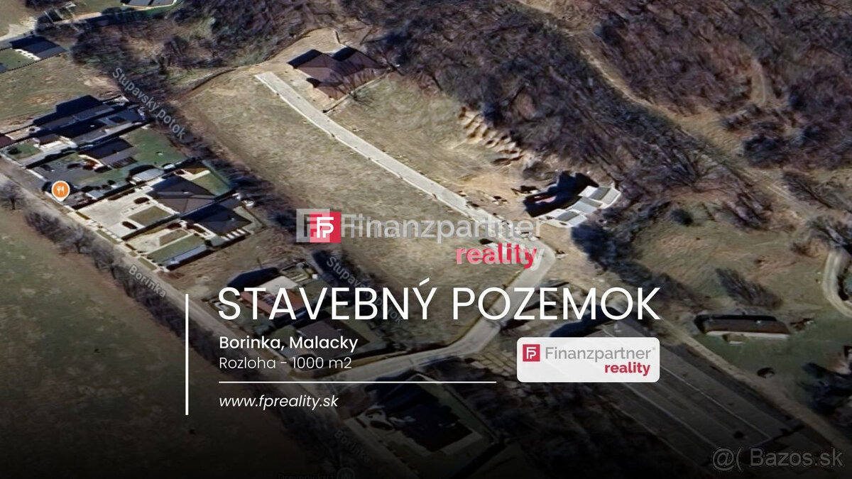 Stavebný pozemok 1000 m2, Borinka, Malacky