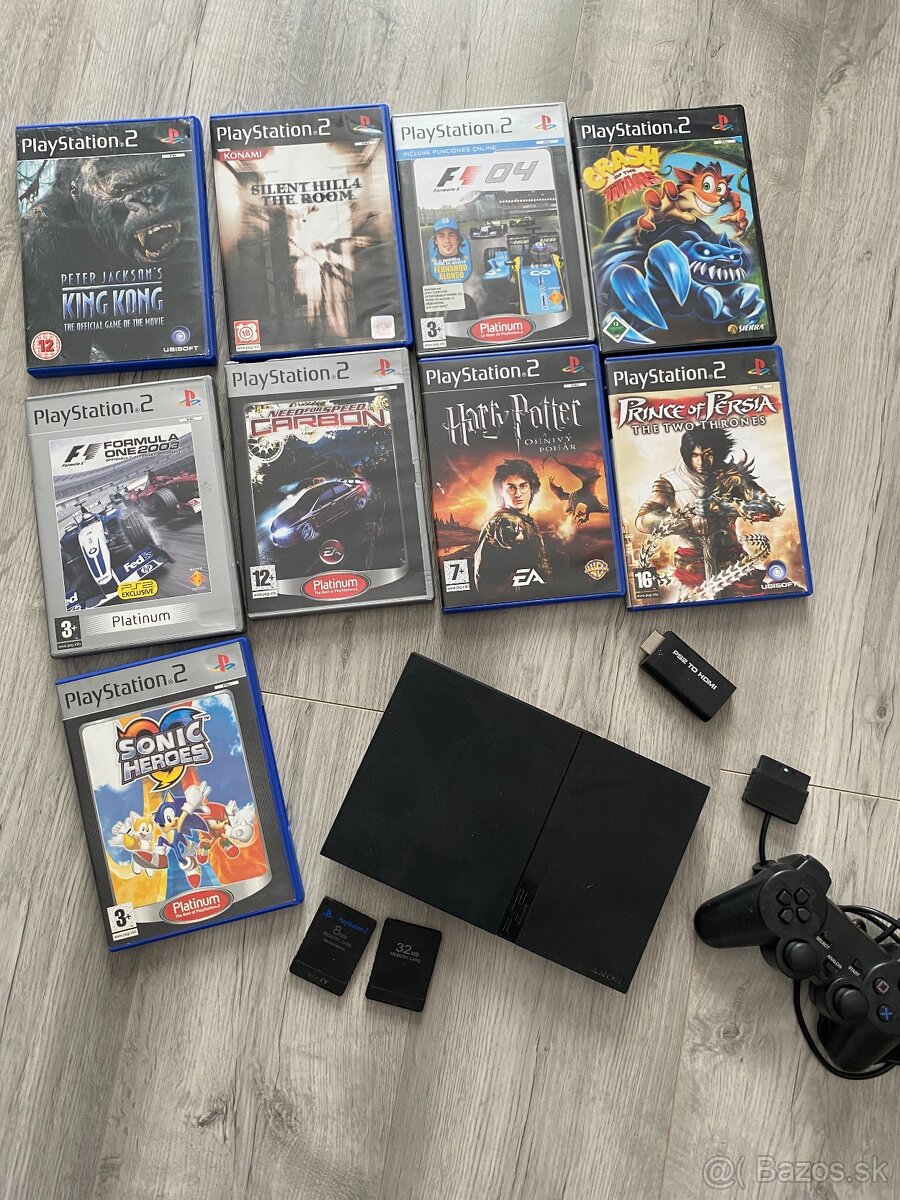 Playstation 2 hry + pamaťová karta