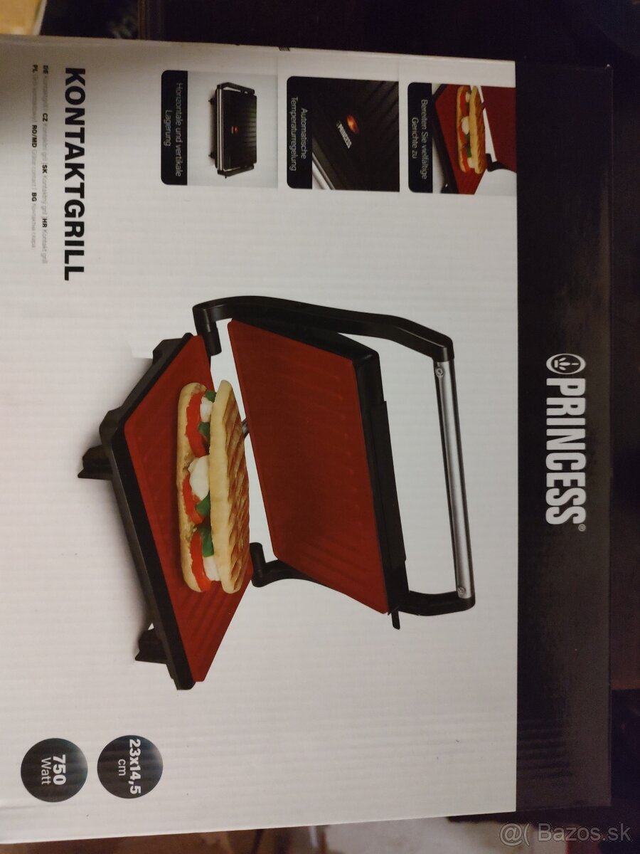Princess kontaktný gril panini 750w