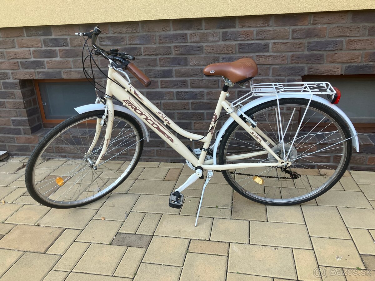 Dámsky mestský retro bicykel
