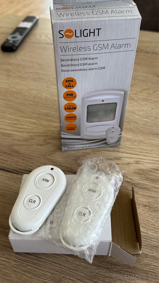 Alarm GSM s diaľkovým ovládačom nový
