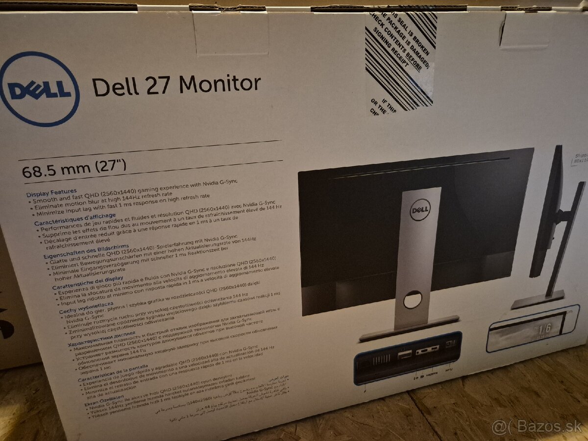 Monitor Dell S2716DG 27"
