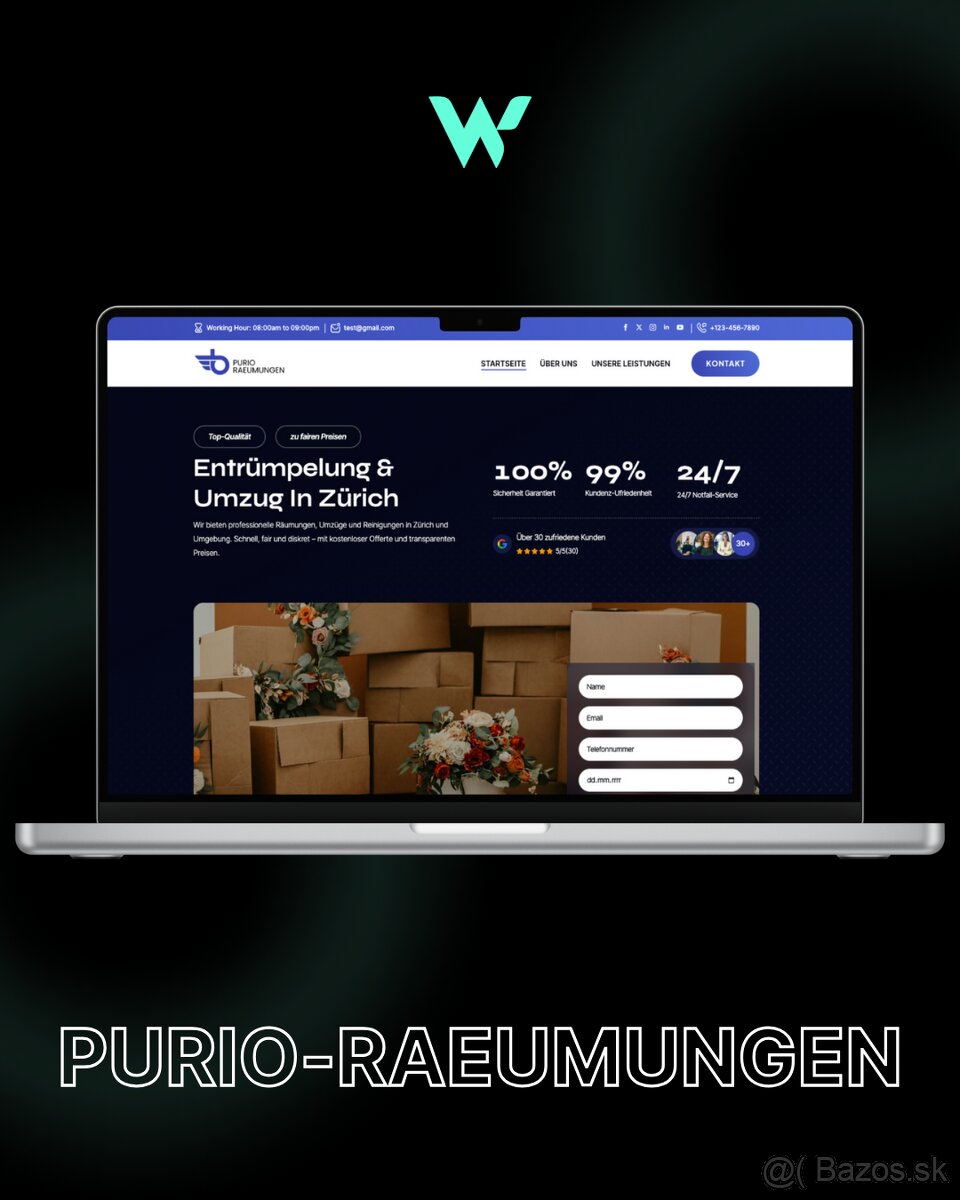 Profi web stránka