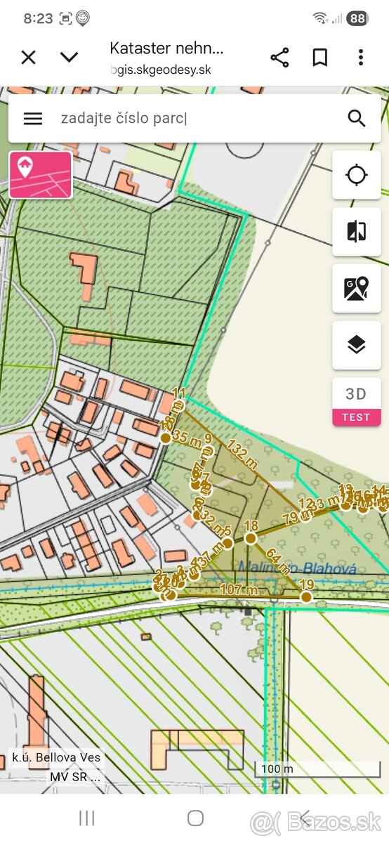 Na predaj stavebné pozemoky Bellova ves