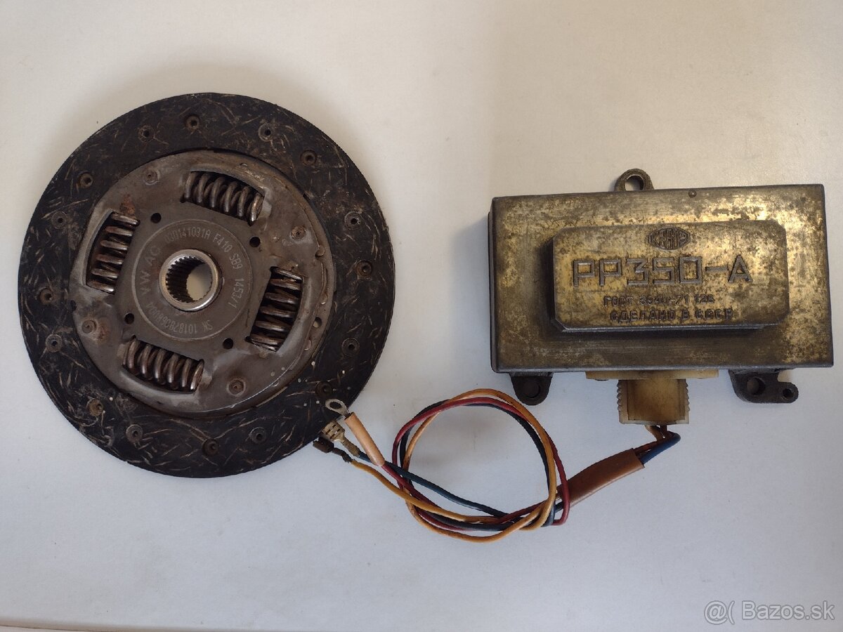 Regulátor napätia Vaz, spojka Škoda