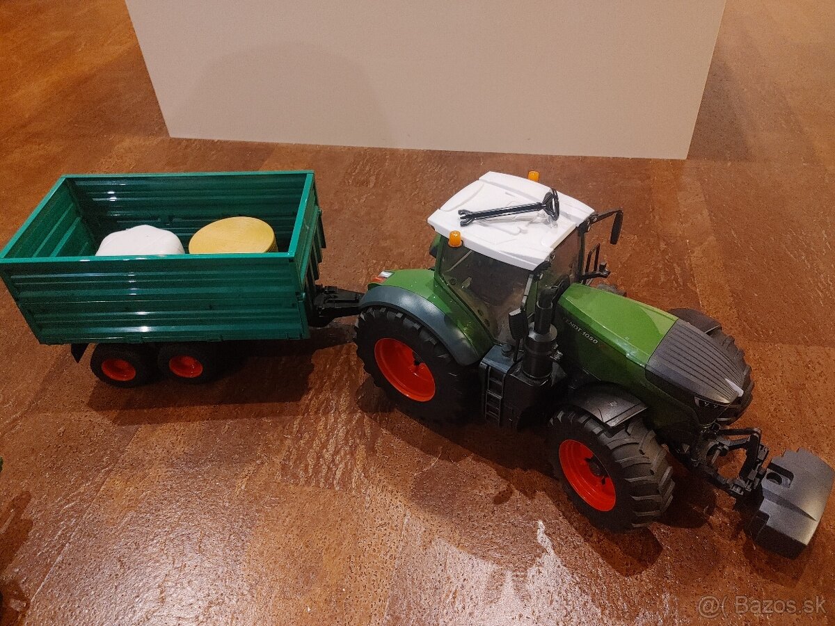 Bruder traktor + rezacka + balikovac