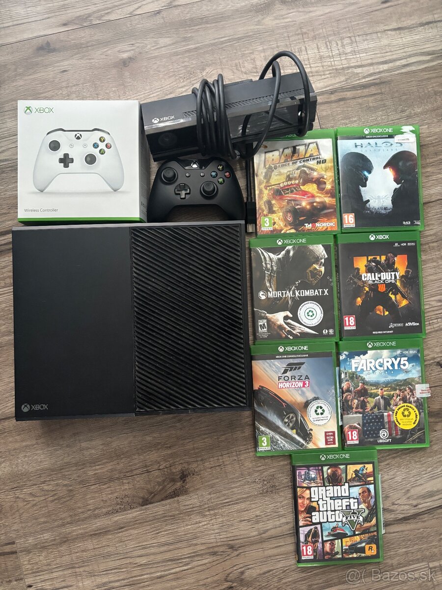 Xbox one + kinect a 2 ovládače