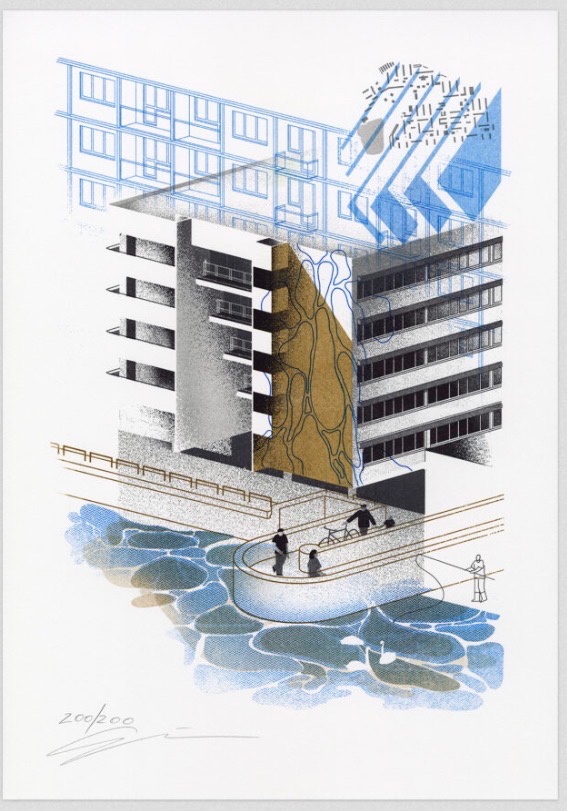 Predám grafiku Čierne diery Štrkovec