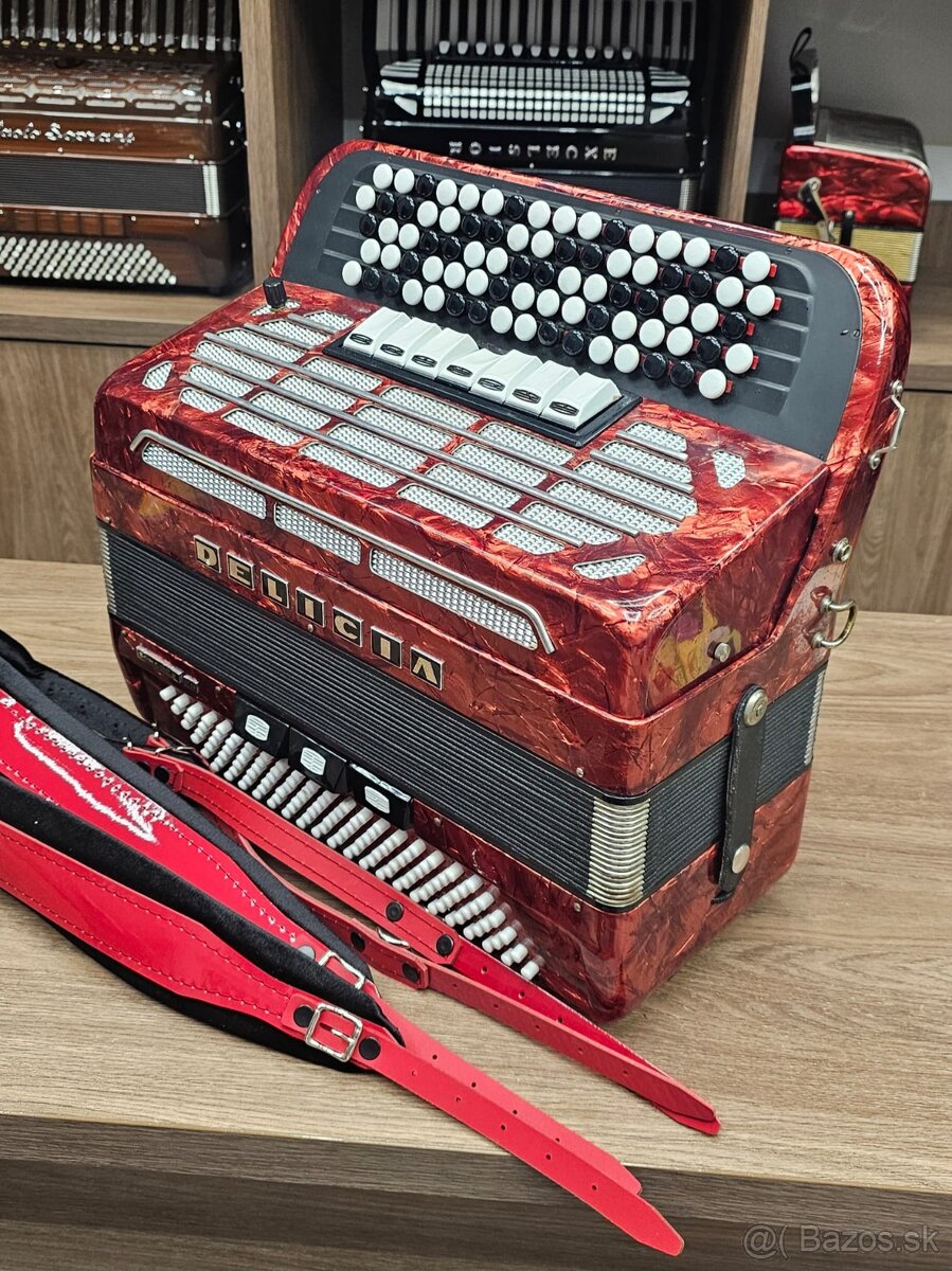 chromaticky akordeon delicia sonorex B- system
