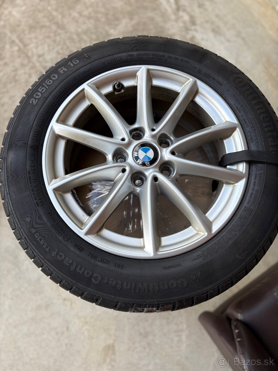 Pneu a disky 205/60 r16 original BMW - velmi dobry stav