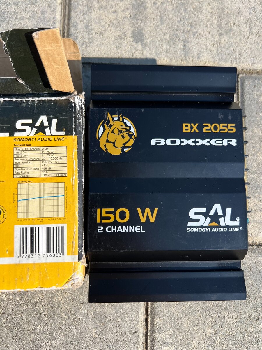 Predam zosilnovac do auta SAL BX 2055