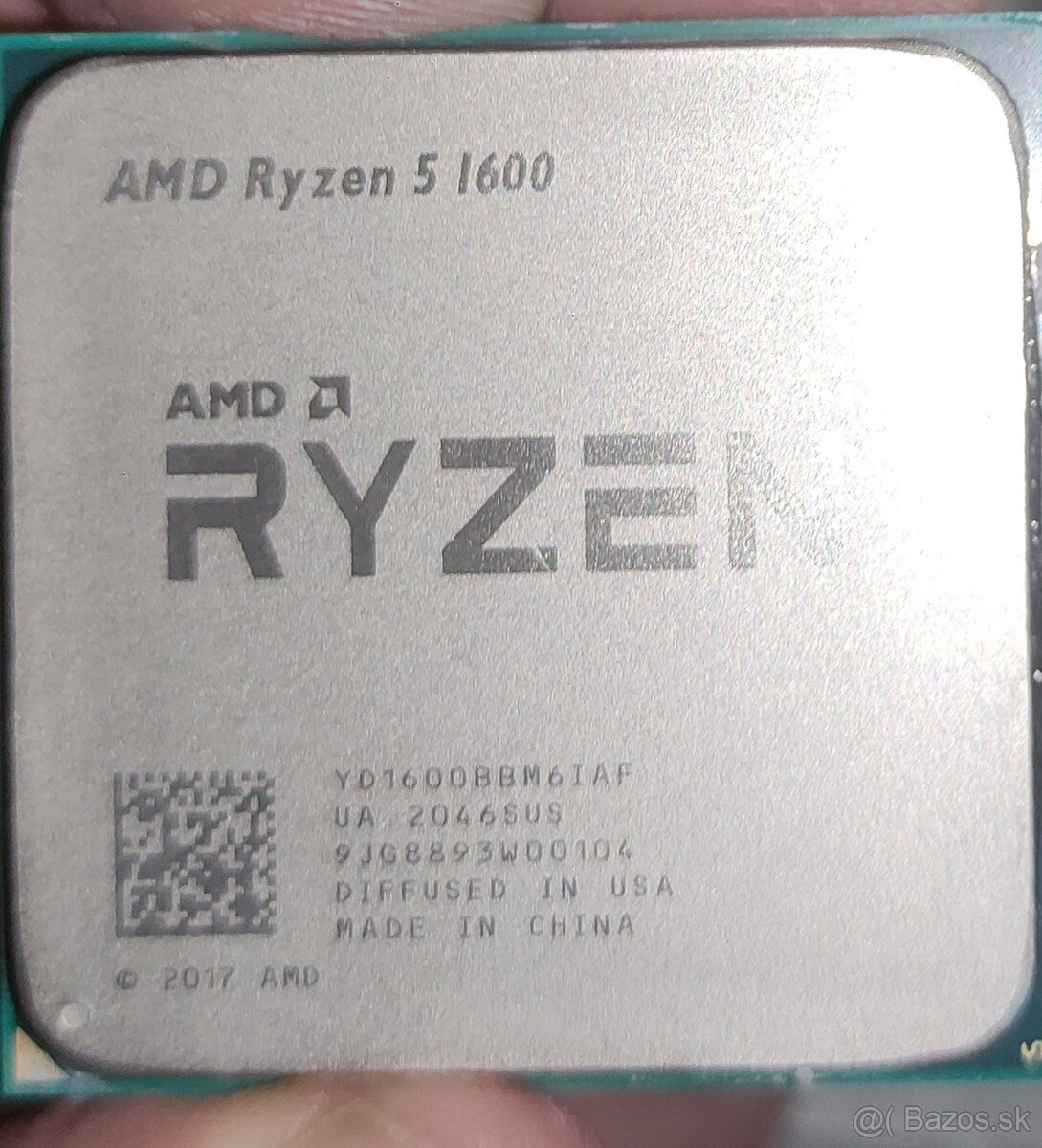 Predám AMD Ryzen 5 1600 a wraith spire