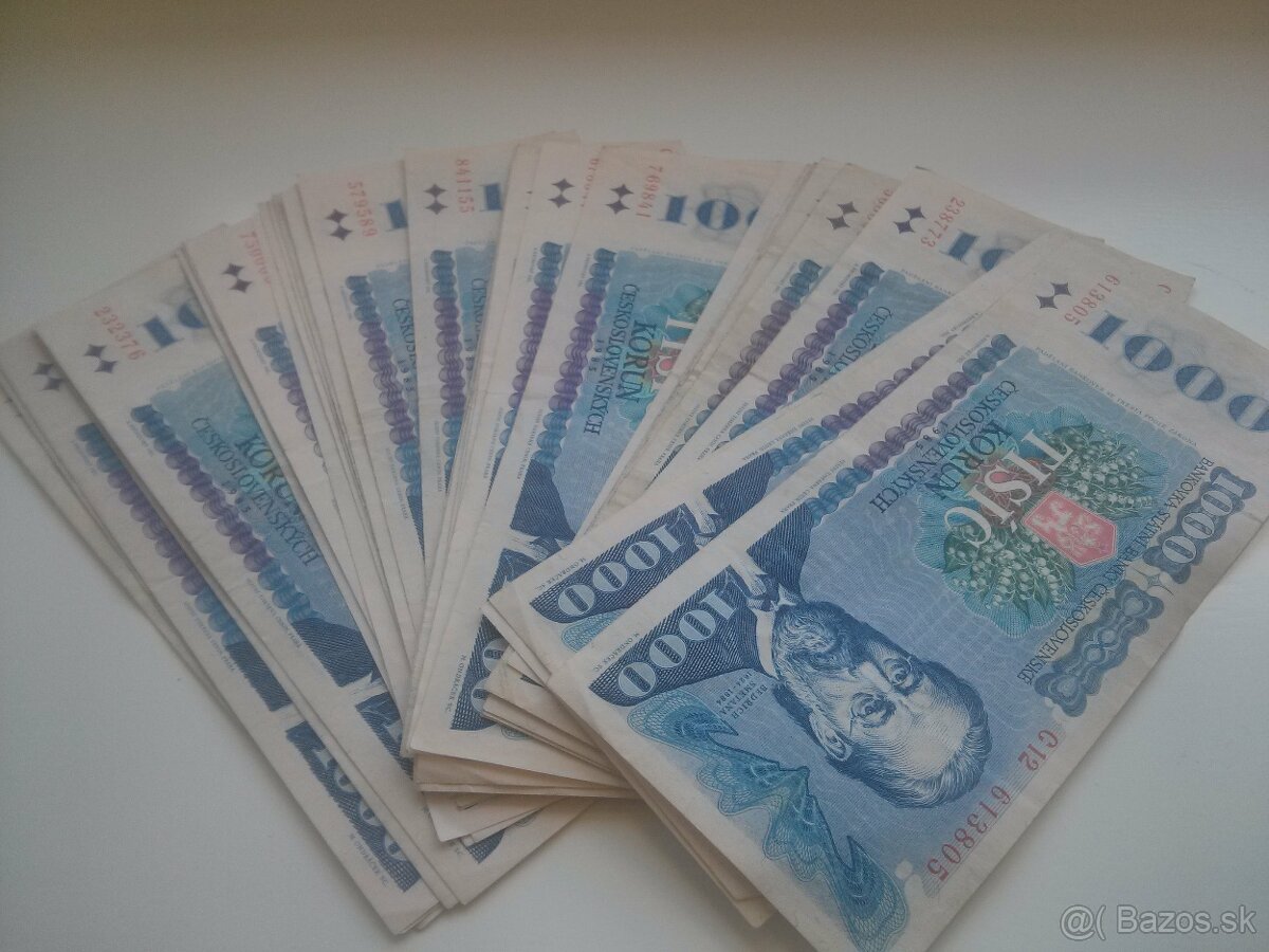 1000 Korún Československých 1985